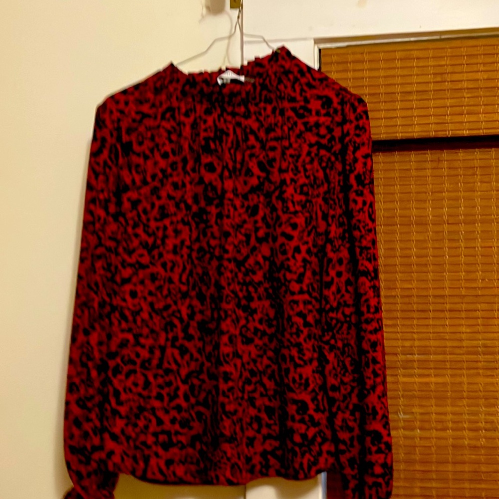 Dressy Blouse. Would look great with a classic black skirt.